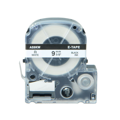 Epson LC-3WBN, SS9KW, 9mm x 8m, testo nera / sfondo bianco, nastro compatibile