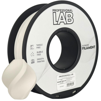 Professional Lab FG-P38-E1, filamento 3D, PLA, 1,75 mm, 1000 g, Bianco (Warm white)