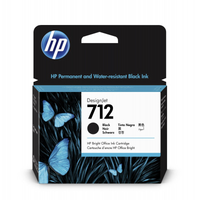 HP 712 3ED71A nero (black) cartuccia originale