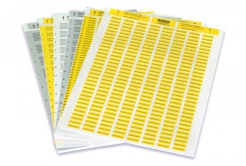 Partex PLL015006D4SM etichette in poliestere 15x6 mm, giallo A4, 10x484pz