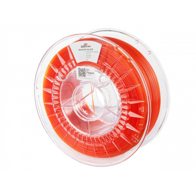 Spectrum 80939 3D filamento, PC 275, 1,75mm, 1000g, Arancione trasparente (Transparent orange)