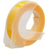 Dymo Omega, 9mm x 3m, testo bianco / sfondo giallo, nastro compatibile