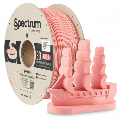 Spectrum 80730 3D filamento, pastello PLA, 1,75mm, 1000g, Rosso (Flamingo red)