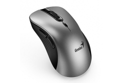 Mouse senza fili, Genius Ergo 8100S AI 31030040404, argento-nero, ottica, 1600DPI