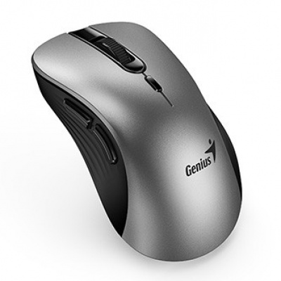 Mouse senza fili, Genius Ergo 8100S AI 31030040404, argento-nero, ottica, 1600DPI