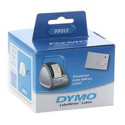 Dymo 99013, S0722410, 36mm x 89mm, trasparente etichette di carta