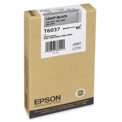 Epson T603700 nero chiaro (light black) cartuccia originale