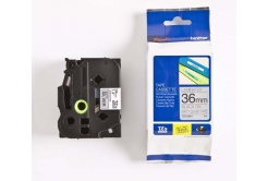Brother TZ-M961 / TZe-M961, 36mm x 8m, testo nera/nastro argento, nastro originale