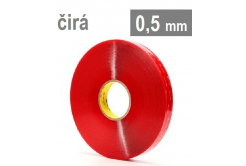 3M VHB™ 4905-F, tl. 0,5 mm, transparentní oboustranně velmi silně lepicí akrylová páska 12 mm x 3 m