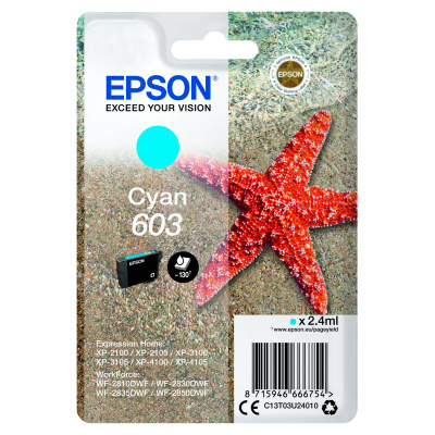 Epson 603 C13T03U24010 ciano (cyan) cartuccia originale