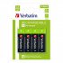 Verbatim 49517 Batterie ricaricabili AA (HR6), 2500 mAh, 1.2V, blister, 4 pz