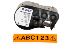 Brady M4C-1000-595-OR-BK / 170835, 25.40 mm x 7.62 m, Vinile, testo nero / sfondo arancione