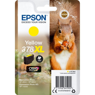 Epson 378XL T37944010 giallo (yellow) cartuccia originale