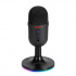 Marvo MIC-06 BK, herní/streamovací mikrofon, MIC-06, černý, RGB podsvícení, vstup pro sluchátka