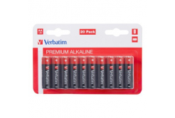 Verbatim 49877 Batteria alcalina AA-LR6 Mignon, AA, 1.5V, blister, 20 pz