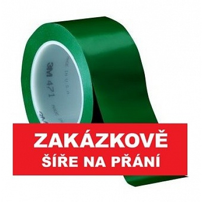 3M 471 Nastro adesivo di marcatura in PVC, resistente all'abrasione, verde 100 mm x 33 m