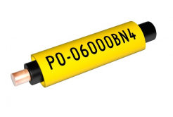 Partex PO-07000SN4, giallo, pacchetto 3,5m, (3,8-4,7mm), tubo marcatore in PVC con memoria di forma, PO ovale