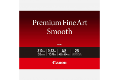 Canon Premium Fine Art Smooth 1711C016, 310 g/m2, A2, 25pz, opaco, getto d'inchiostro, bianco, carta fotografica