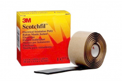 3M Scotchfil Nastro isolante elettrico in mastice, nero, sp. 3,1 mm, 38 mm x 1,5 m