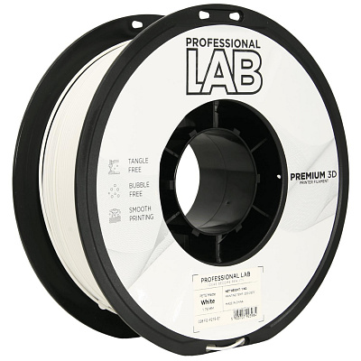Professional Lab FG-P215-E1, 3D filamento, PETG Matte, 1,75mm, 1000g, Bianco (White)