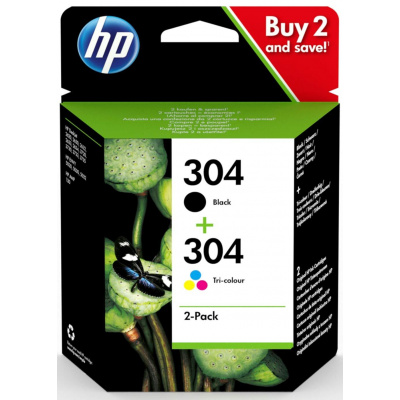 HP 304 3JB05AE#301 nero/colore (black/color) multipack di cartucce originali