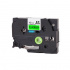 Nastro compatibile con Brother TZ-D31/TZe-D31, segnale 12mm x 8m, testo nera/sfondo verde