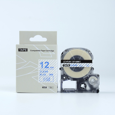 Epson LK-4TLN, ST12BW, 12mm x 9m, testo blu / sfondo trasparente, nastro compatibile