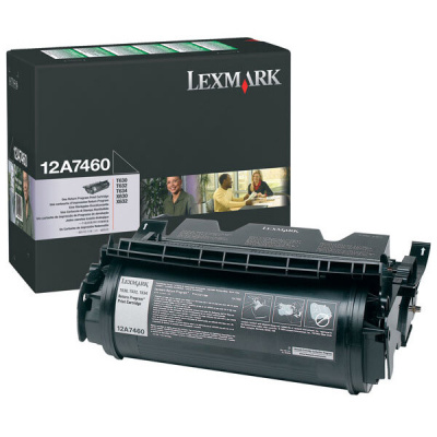 Lexmark toner originale 12A7460, black, 5000pp\., return, Lexmark T630, T632, T634, X630, X632e