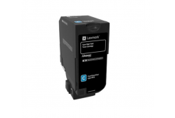 Lexmark 74C0H20 ciano (cyan) toner originale