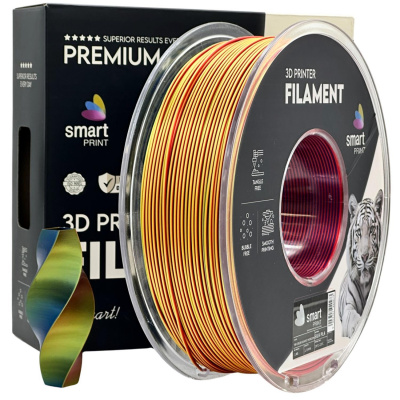 Smart Print FG-S113-E1, 3D filamento, PLA Silk, 1,75mm, 1000g, Tri Color, Multicolore (Sunset horizon)
