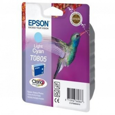 Epson T0805 C13T08054011 ciano chiaro (light cyan) cartuccia originale