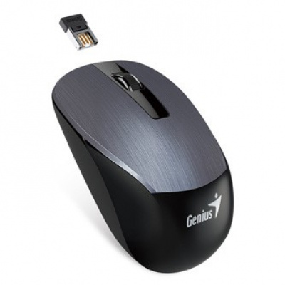 Genius Mouse NX-7015 31030019400, 1600DPI, 2.4 [GHz], ottica, 3sp\., senza fili USB, grigio, AA