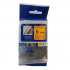 Nastro compatibile con Brother TZ-B11/TZe-B11, segnale 6mm x 8m, testo nera/sfondo arancione