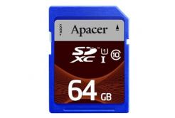 Apacer scheda di memoria Secure Digital Card, 64GB, SDXC, AP64GSDXC10U1-R, UHS-I U1 (Class 10)