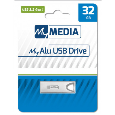 MyMedia USB flash disk, USB 3.2, 32GB, MyAlu, argento, 69276, USB A