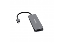 VERBATIM Docking station USB-C, 6v1, HDMI, USB-C PD, USB 3.0, USB 2.0, SD a microSD, grigio