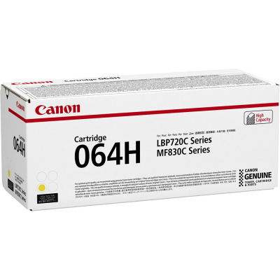 Canon 064 H Y 4932C001 giallo (yellow) toner originale