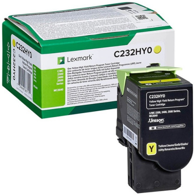 Lexmark C232HY0 giallo (yellow) toner originale