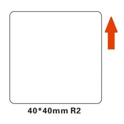 Niimbot A2A18518701, 40x40mm, 180pz, bianco etichette autoadesive