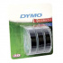 Dymo S0847730, 9mm x 3m testo bianco / sfondo nera, 3pz, nastro originale