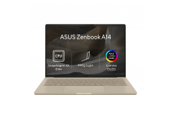 ASUS Zenbook A14 OLED/UX3407NA-OLED218W/SD-X2E-88-100/14"/WUXGA/16GB/512GB/Adreno/W11H/Oro/2R
