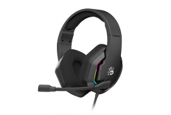 A4Tech Bloody G260, cuffie con microfono, controllo del volume, nere, cuffie da gioco, USB