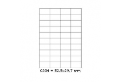 Etichette autoadesive 52,5 x 29,7 mm, 40 etichette, A4, 100 fogli