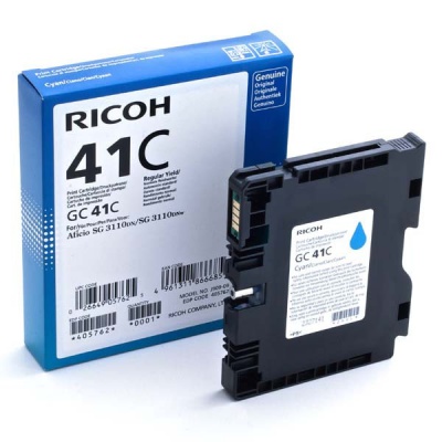 Ricoh GC41HC 405762 ciano (cyan) cartuccia gel originale