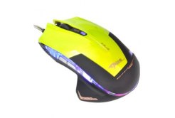 E-blue Mouse Mazer R EMS124GR(1), 2400DPI, ottica, 6sp\., wired USB, verde