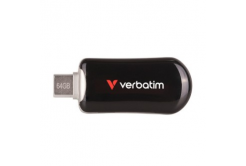 Verbatim Unità flash USB, USB C, 64GB, Plectra, nero, 30224, USB C