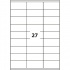 Etichette autoadesive 63,5 x 29,6 mm, 27 etichette, A4, 100 fogli