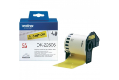 Brother DK-22606, 62mm x 15,24m, giallo, rivestito con pellicola, rotolo continuo originale