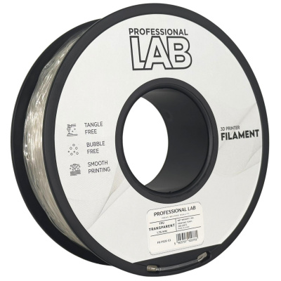 Professional Lab FG-P126-E1, 3D filamento, TPU 95A, 1,75mm, 1000g, Trasparente (Transparent)