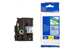 Brother TZ-561 / TZe-561, 36mm x 8m, testo nera / sfondo blu, nastro originale